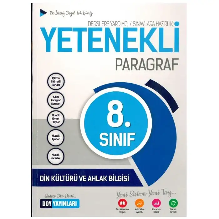 Ddy 8.Sınıf Din Kültürü Ve Ahlak Bilgisi Yetenekli Paragraf Soru Bankası 2019