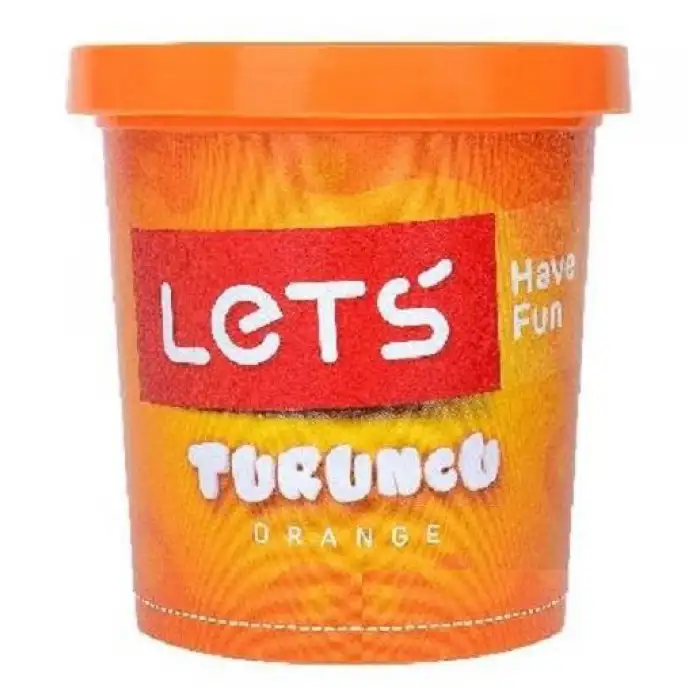 Lets Oyun Hamuru Neon 8340 150gr. Tekli Neon Turuncu 1