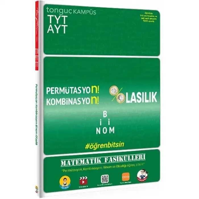 Tonguç Tyt-Ayt Matematik Fasikülleri Permütasyon Kombina