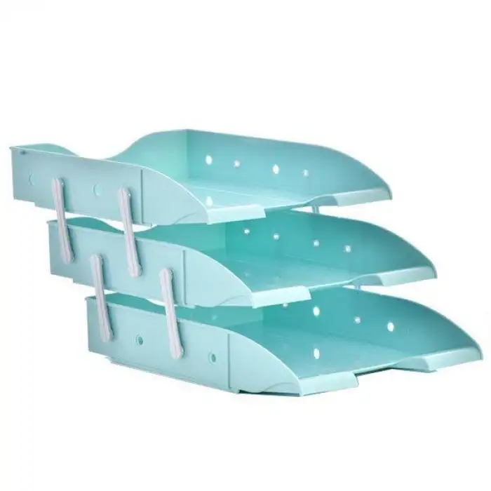 Ops Evrak Rafı 3 Lü Hareketli Pastel Mavi 303