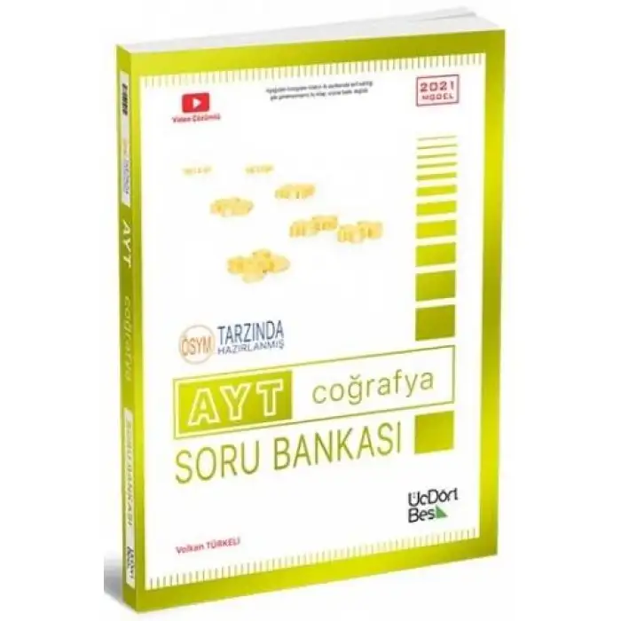 Üçdörtbeş Ayt Coğrafya Soru Bankası 2025-26
