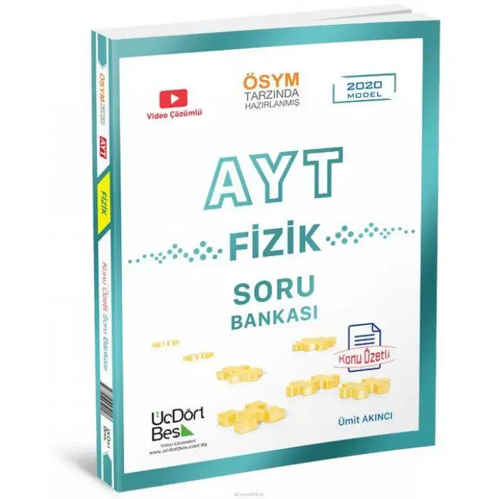 Üçdörtbeş Ayt Fizik Soru Bankası 2025-26