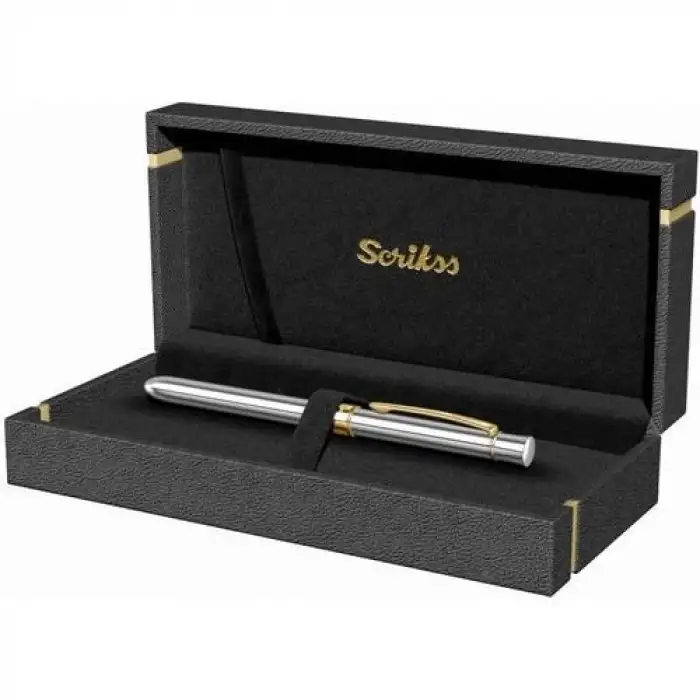 Scrikss 93 Trıo Gold Krom Multıfonksıyon Kalem