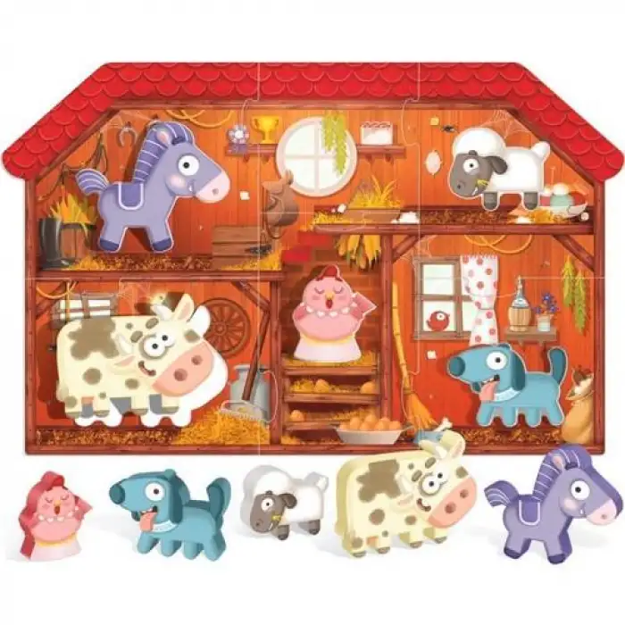 Headu Montessori Fırst Puzzle The Farm 2 4 Yaş