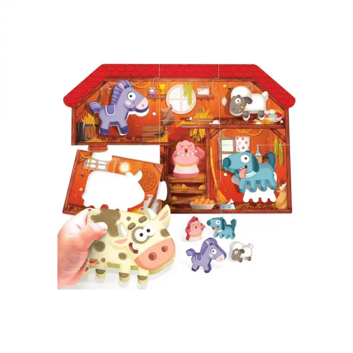 Headu Montessori Fırst Puzzle The Farm 2 4 Yaş