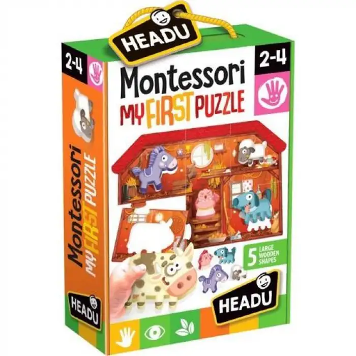 Headu Montessori Fırst Puzzle The Farm 2 4 Yaş