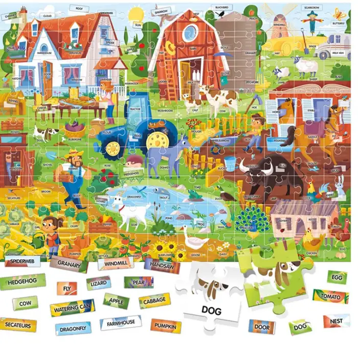 Headu Easy Englısh 100 Words Farm 4 8 Yaş