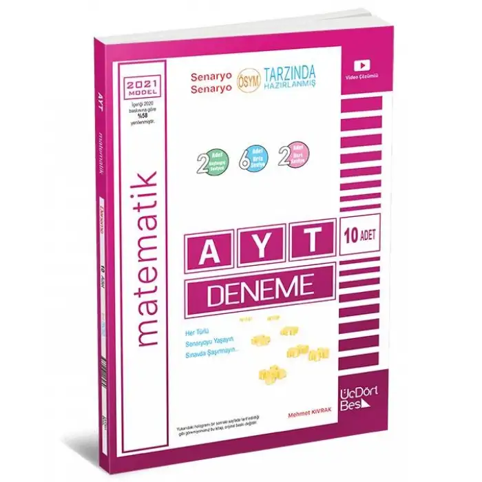 Üçdörtbeş Ayt Matematik Deneme 8Li 2025-26