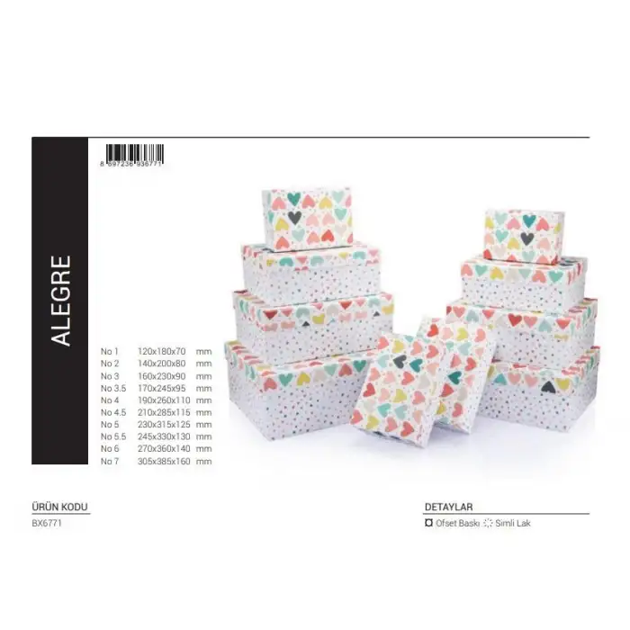 Gıpta Alegre Dikdörtgen 4 Nolu Kutu Bx67710