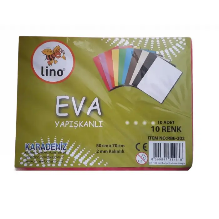 Lino Eva 50x70 2mm Yapışkanlı ( Karma Renk ) Rbe-302 *Tek