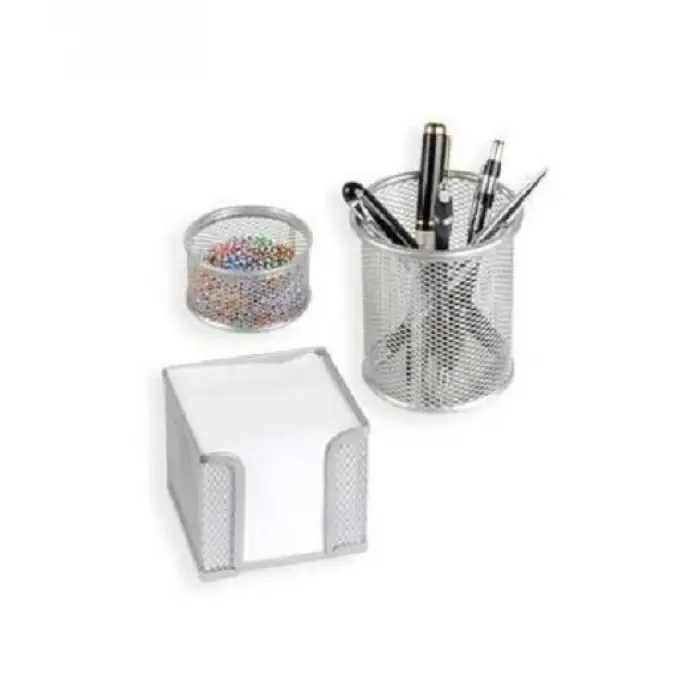 Drt Metal Masa Üstü Perfore Set 3 Lü Beyaz Drt-405