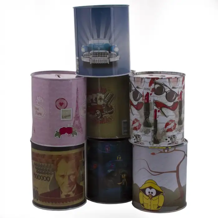 Espa Desenli Metal Kumbara Mega 052