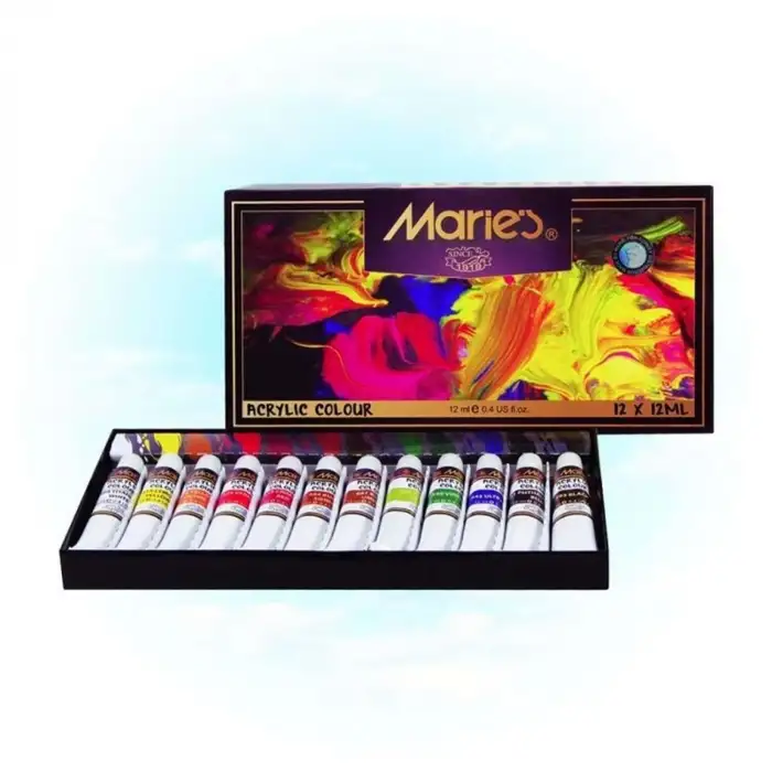 Maries Akrilik Boya 812-B 12li 12ml (Mrmar0017)