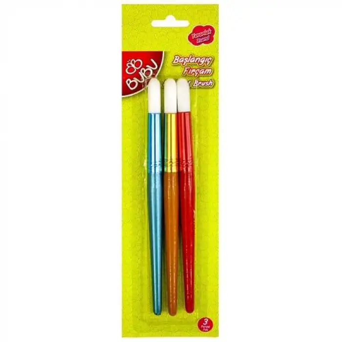 Bu-Bu Başlangıç Fırçam Yuvarlak 3 Parça Bu-Bu-Fr0001