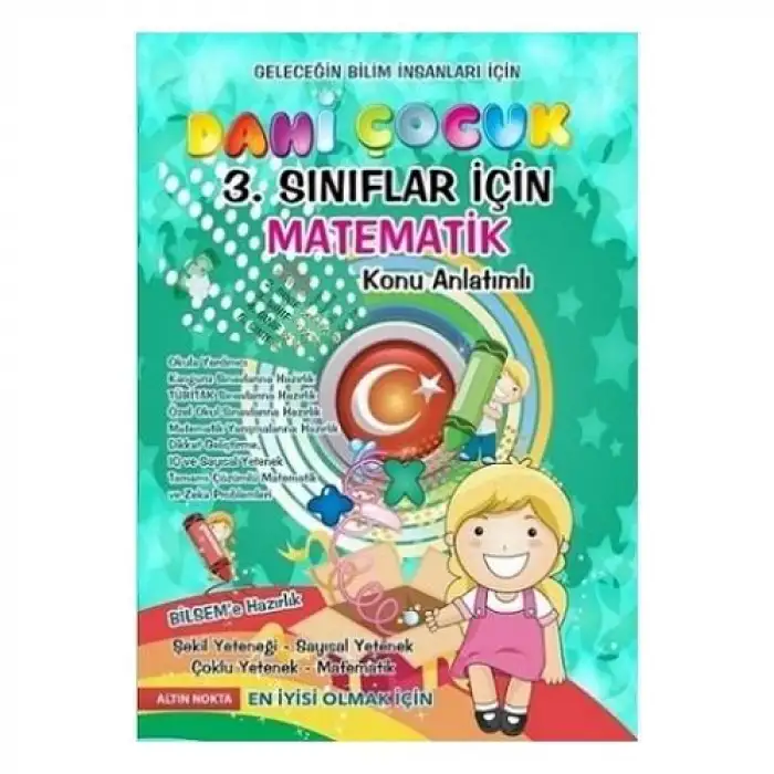 Altınnokta 3.Sınıf Dahi Çocuk Matematik Konu Anlatım Bilsem Kanguru Olimpiyat