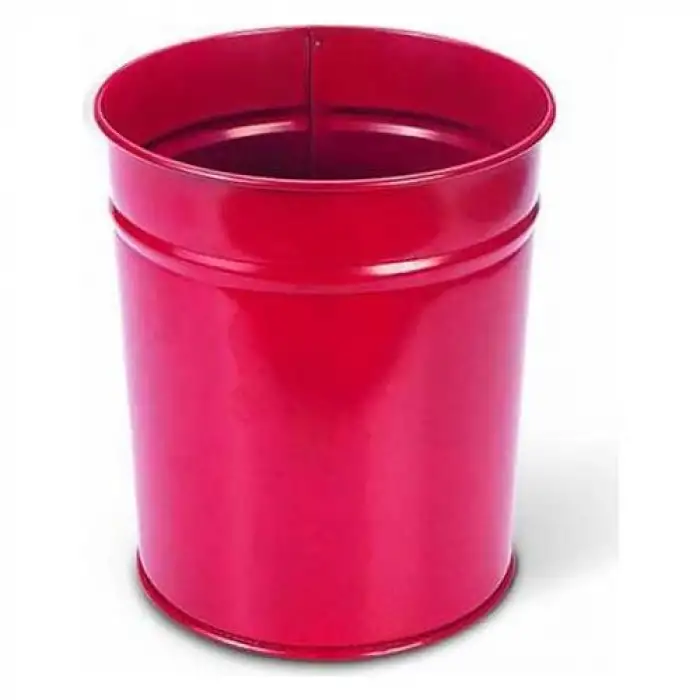 Mas Çöp Kovası Metal Kırmızı 0850