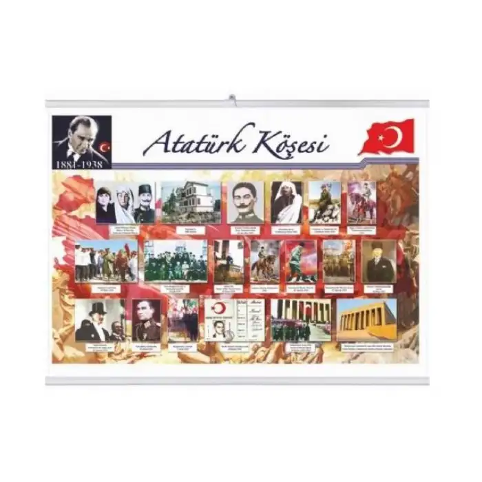 Gülpaş Atatürk Köşesi Selefonlu Çıtalı 57x82 ( 323 )