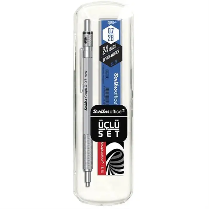 Scrrikss Grap-X 3 Lü Set 0,7 Saten Gri