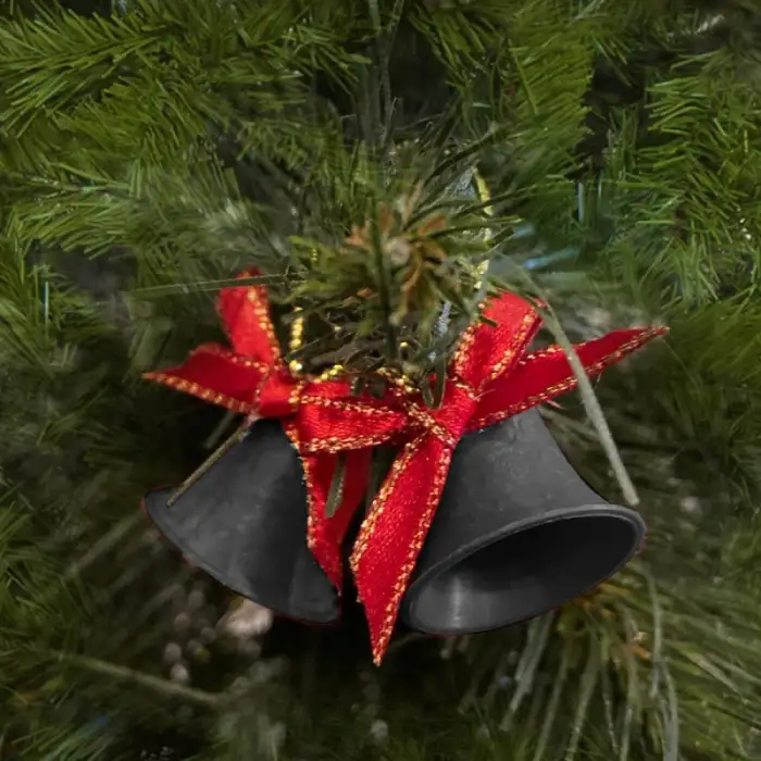 Hilal Yılbaşı Ağaç Süsü Süslü Çan 12li Kod:1305