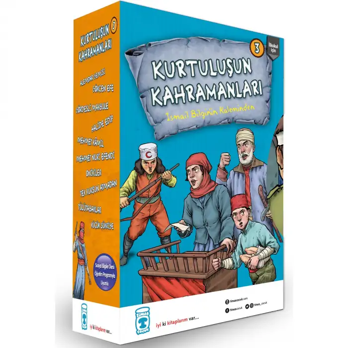 Timaş Kurtuluşun Kahramanları 3.Set 10 Kitap