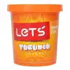 Lets Oyun Hamuru Neon 8340 150gr. Tekli Neon Turuncu 1