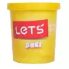 Lets Oyun Hamuru Neon 8340 150gr. Tekli Neon Sarı 1