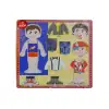 Bu-Bu Kız-Erkek Giydirme Ahşap Puzzle 30x30 Cm Bu-Bu-Ap0047