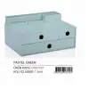 Gıpta 3 Çekmeceli Masa Üstü Set Pastel Green Org7457