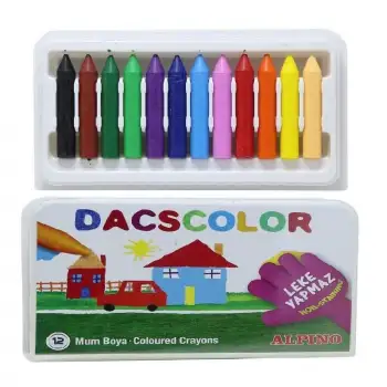 Alpıno Dacs Color 12 Li Mum Boya Dc-50290