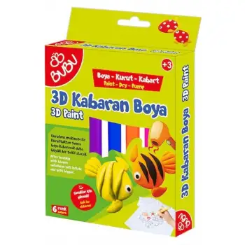 Bu-Bu 3d Kabaran Boya Boya Kabart Kurut Bu-Bu Ka0001