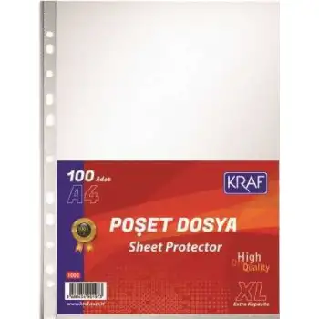 Kraf Poşet Dosya A4 Xl 100lü 1002