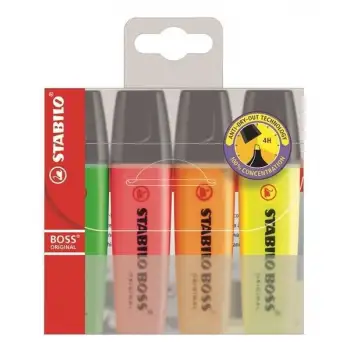 Umur Stabılo Boss Fosforlu Kalem Orıgınal 4 Lü Paket