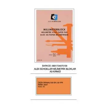 Alex Milimetrik Kağıt 80gr A3 20 Yp.