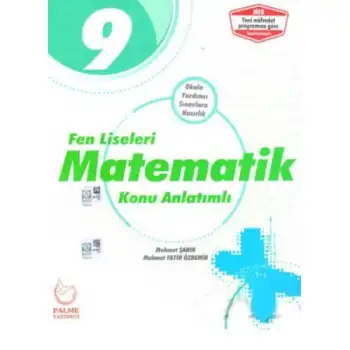 Palme 9.Sınıf Matematik Konu Anlatım Fen Lisesi 2019
