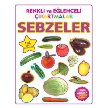Parıltı Renkli Ve Eğlenceli Çıkartmalar Sebzeler