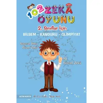 Altınnokta 2.Sınıf 102 Zeka Oyunu Bilsem - Kanguru - Olimpiyat Kitabı