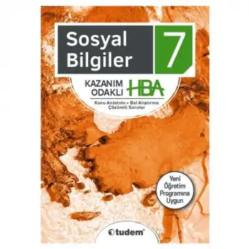Tudem 7.Sınıf Sosyal Bil. Kazanım Odaklı Hba 2019