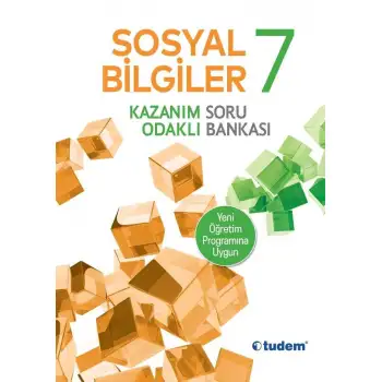 Tudem 7.Sınıf Sosyal Bil. Kazanım Odaklı Soru Bankası