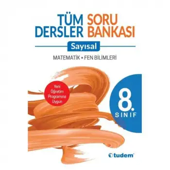 Tudem 8.Sınıf Tüm Dersler Sayısal Soru Bankası 2019