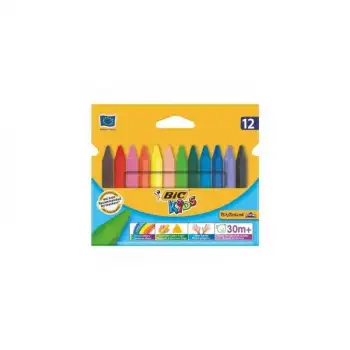 Bic Pastel Boya Üçgen Mum Boya 12 Li 8297733