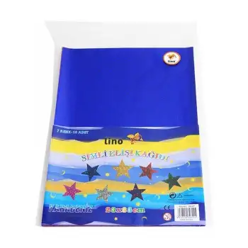Lino Elişi Kağıdı Simli 23*33 7 Renk 10 Lu (3814-P)