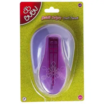 Bu-Bu Şekilli Eva Ve Kağıt Delgeç Kar Tanesi 3 Bu-Bu-De0016