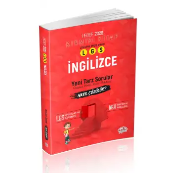 Editör İngilizce Mantık Muhakeme Kırmızı Kitap Hedef 2020