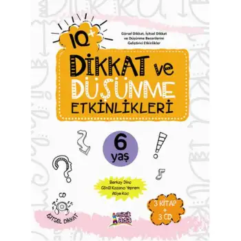 Erdem Iq Dikkat Ve Düşünme Etkinlikleri (3 Kitap) 6 Yaş