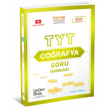 Üçdörtbeş Tyt Coğrafya Soru Bankası 2024-25