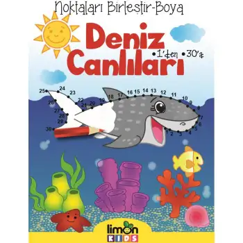 Limonkids Noktaları Birleştir Boya Deniz Canlıları