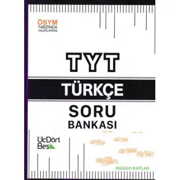 Üçdörtbeş Tyt Türkçe Soru Bankası 2025-26