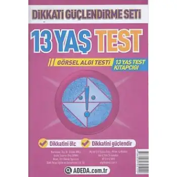 Adeda Dikkati Güçlendime Seti Test 13 Yaş 2019