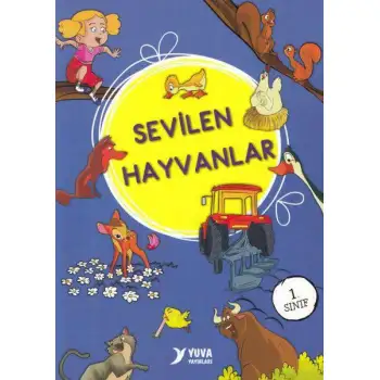 Yuva 1. Sınıf Sevilen Hayvanlar Serisi Düz Yazılı 10 Kitap
