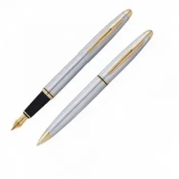 Scrikss 88 Dolmakalem + Tükenmezkalem Takım Gold Krom Lüks Kutuda (T000sahh88gkra)